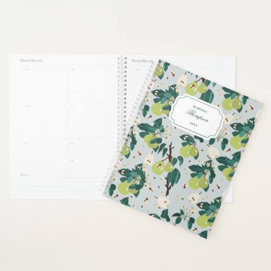 Peren en bijen in een botanische bloementuin recep planner (Display)