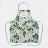 Peren en bijen in een botanische bloementuin schort (Voorkant)