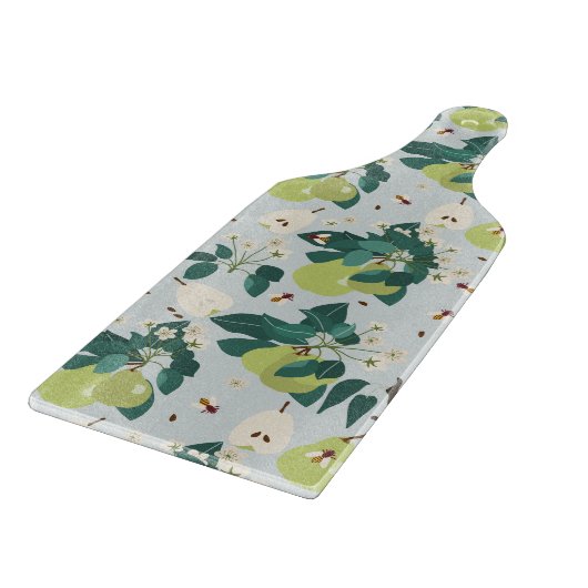 Peren en bijen in een botanische bloementuin snijplank (Hoek)