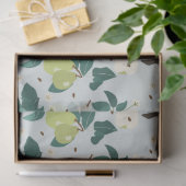 Peren en bijen in een botanische bloementuin tissuepapier (Geschenk)