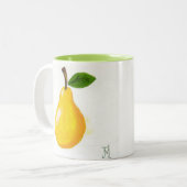 Peren en kersen van JML Tweekleurige Koffiemok (Voorkant links)