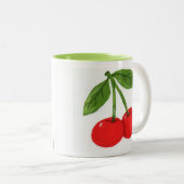 Peren en kersen van JML Tweekleurige Koffiemok (Voorkant rechts)