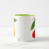 Peren en kersen van JML Tweekleurige Koffiemok (Center)