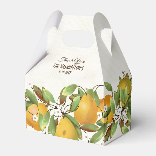 Peren Fruit Botanisch Bedankdoosjes (Voorkant Zijde)