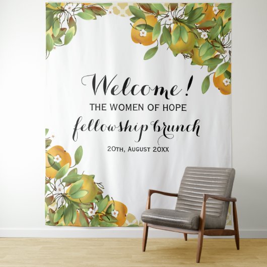 Peren Fruit Evenement Achtergrond Wandkleed (In situ)