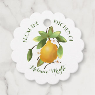 Peren fruit inblikken cadeau bedankjes labels