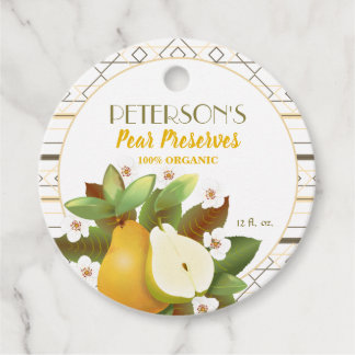 Peren Fruit Ingemaakt Jam Favoriet Labels