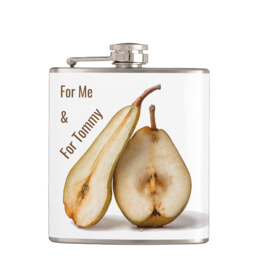 Peren - Mijn lieve en perfecte halve Heupfles (Voorkant)