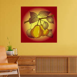 Peren op een boom poster