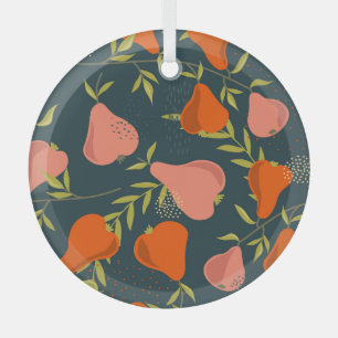 Peren Overlap: Kleurrijk behang Glas Ornament