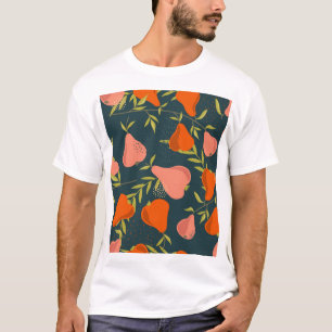 Peren Overlap: Kleurrijk behang T-shirt