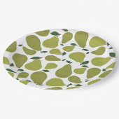 Peren patroon papieren bordje (Gekanteld)