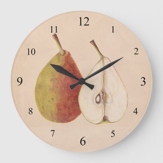  peren wandklok grote klok (Voorkant)