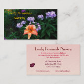 Perennial Flowers Nursery Visitekaartje (Voorkant / Achterkant)