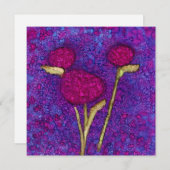 Perennials Square Note Card Feestdagenkaart (Voorkant / Achterkant)