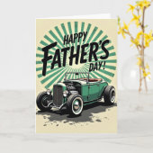 Pères Carte Roadster Émeraude (Fleur jaune)