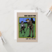 Pères de golf cartes de jour Golfer Sports (Devant/Arrière en situation)