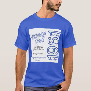 Père's Vintage Edition Limitée Année T-shirt bleu
