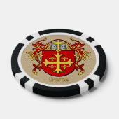 Perez Heraldic Arms Pokerchips (Enkel)