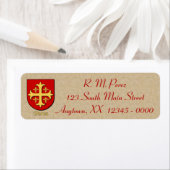 Perez Heraldic Shield Etiket (Insitu)