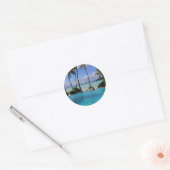 Perfct Infinity Pool on Vanilla Island Ronde Sticker (Envelop)