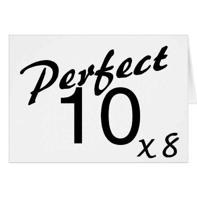 Perfect 10 x8 (Voorkant Horizontaal)