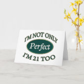 Perfect 21 jaar oud kaart (Gele Bloem)