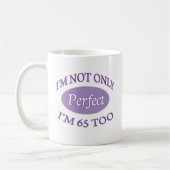 Perfect 65 jaar oud koffiemok (Links)