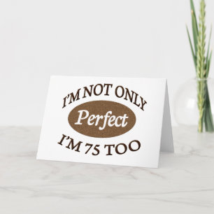 Perfect 75 jaar oud kaart