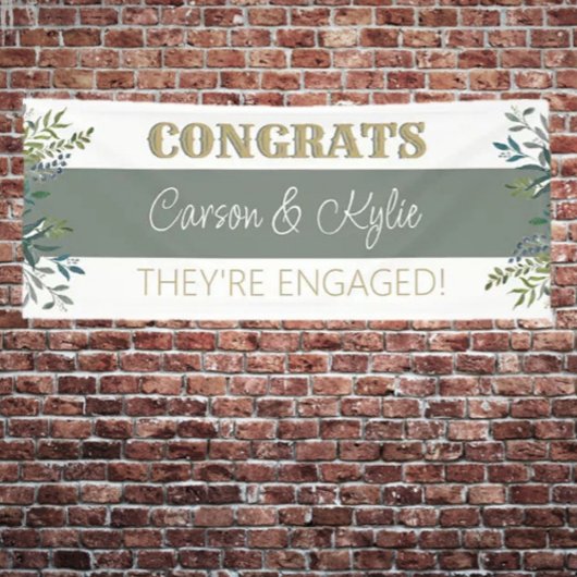 Perfect! Aangepaste verloving Banner