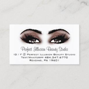 Perfect Beauty Makeup Services Lashes Visitekaartje