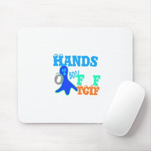 Perfect Boo. TGIF-Bedankt God zij zijn vrijdag Hak Muismat (Met muis)