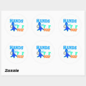 Perfect Boo. TGIF-Bedankt God zij zijn vrijdag Hak Ronde Sticker (Vel)