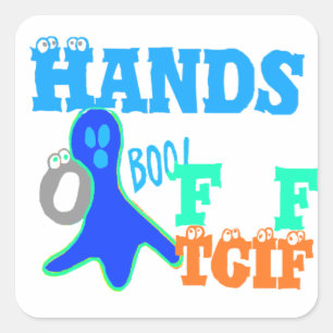 Perfect Boo. TGIF-Bedankt God zij zijn vrijdag Hak Vierkante Sticker