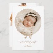 Perfect Cadeau Faire-part de naissance de vacances (Devant / Derrière)