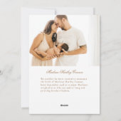 Perfect Cadeau Faire-part de naissance de vacances (Dos)