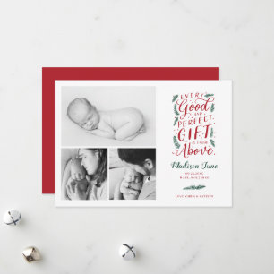 Perfect cadeautje kerstfeest kondiging feestdagenkaart