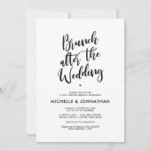 Perfect Calligraphy Post Mariage Brunch Invitation (Devant)