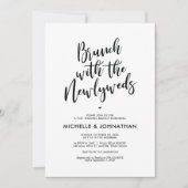 Perfect Calligraphy Post Mariage Brunch Invitation (Devant)