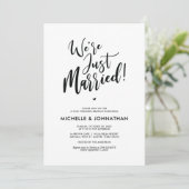 Perfect Calligraphy Post Mariage Brunch Invitation (Debout devant)