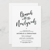 Perfect Calligraphy Post Mariage Brunch Invitation (Devant / Derrière)