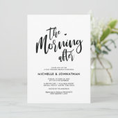 Perfect Calligraphy Post Mariage Brunch Invitation (Debout devant)