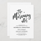 Perfect Calligraphy Post Mariage Brunch Invitation (Devant / Derrière)