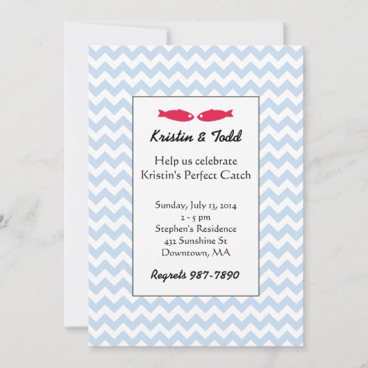 Perfect Catch Bridal Shower Invitations Kaart (Voorkant)