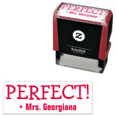 "PERFECT!" Cijfer Stempel van Rubber (In situ)