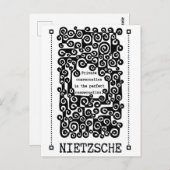 Perfect CONVERSATION quote van Nietzsche Briefkaart (Voorkant / Achterkant)