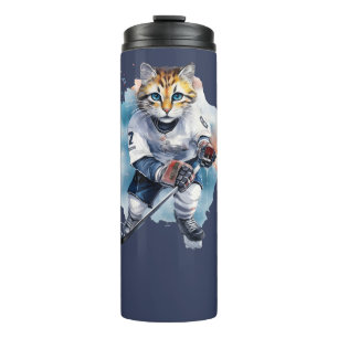 Perfect Cool Cat Ice Hockey Thermosbeker