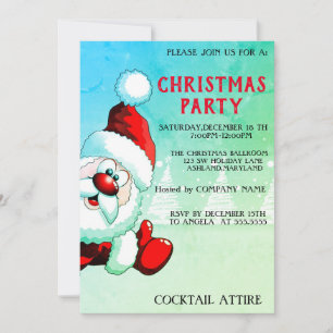 Perfect, Cool, Groene Santa Uitnodiging