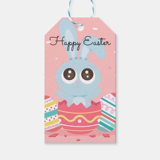Perfect, Cool Happy Pasen, Bunny Cadeaulabel (Voorkant)
