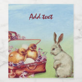 Perfect, Cool Happy Pasen  Wijn Etiket (Enkel label)